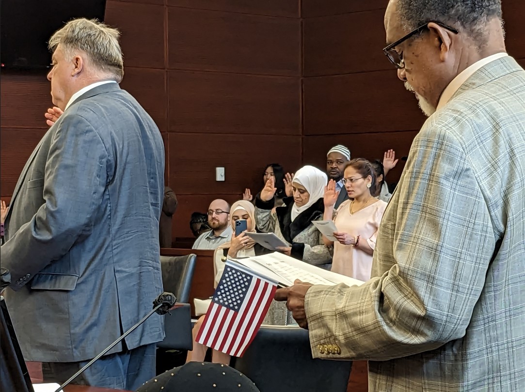 91 New Americans were naturalized at the Federal Courthouse in Buffalo in May, 2023